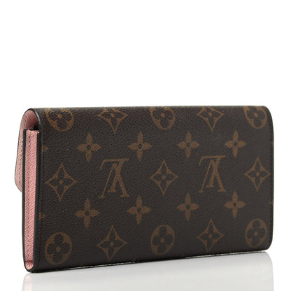 Louis Vuitton Monogram Emilie Wallet Rose Ballerine 2 of 3