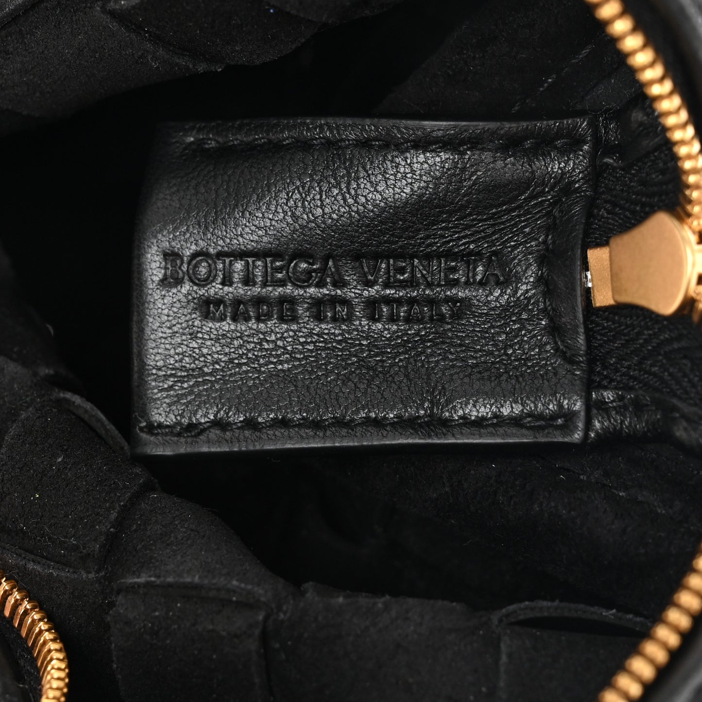 Nappa Intrecciato Mini Loop Camera Bag Black