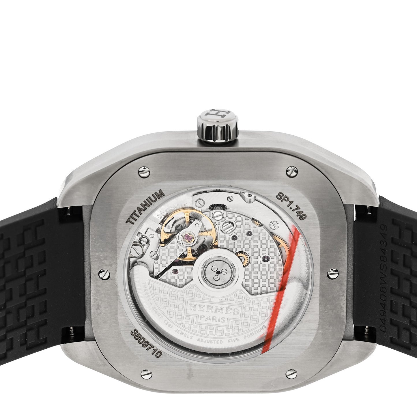 Titanium Rubber 39mm H08 Automatic Watch Gris Fonce