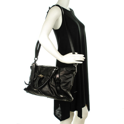 Burberry Calfskin Dallinger Satchel Black 2 of 8