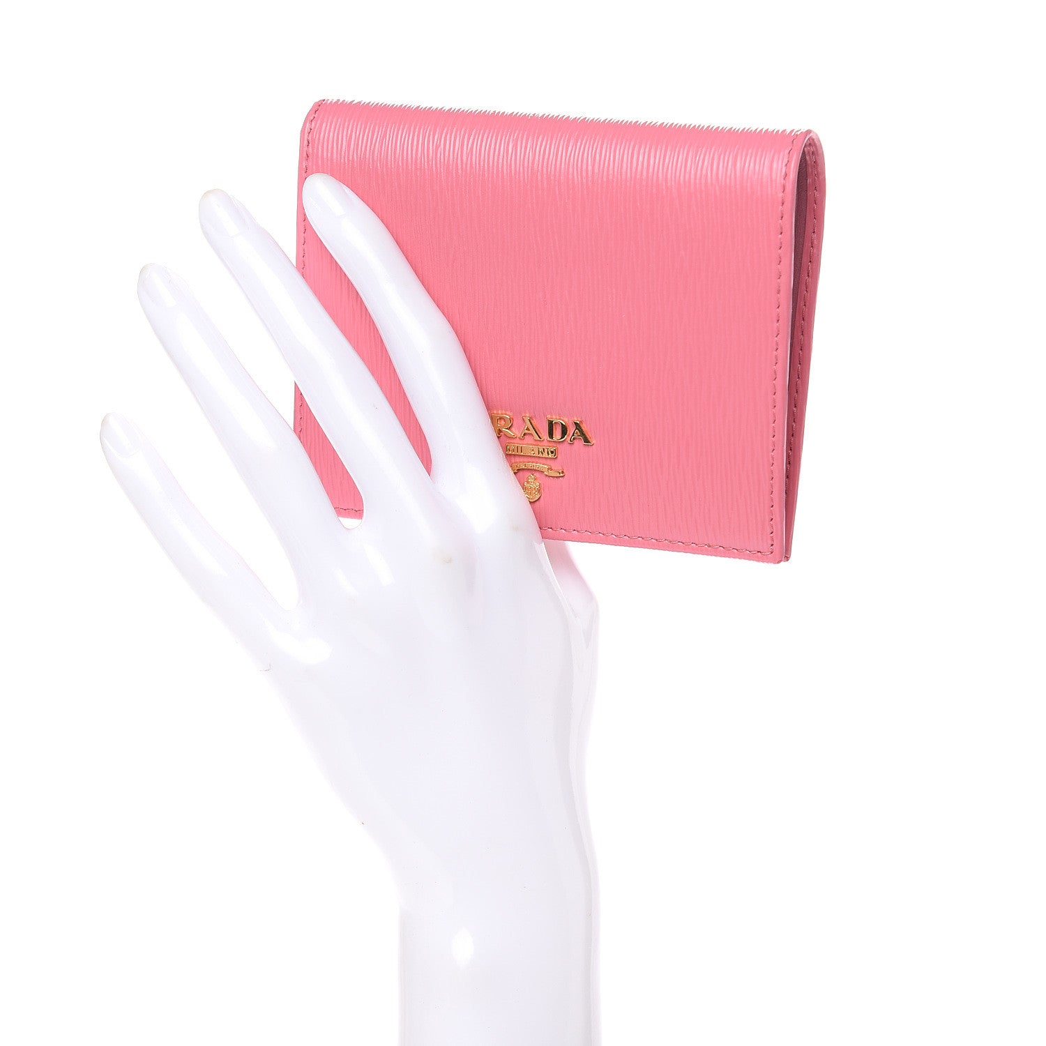 Prada Vitello Move Bifold Wallet Peonia 2 of 8