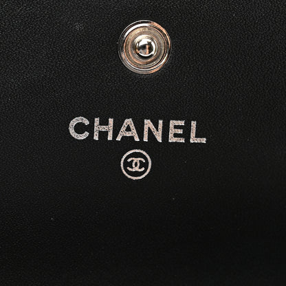 Chanel Patent Quilted Large Brilliant Flap Wallet Black 7 of 9