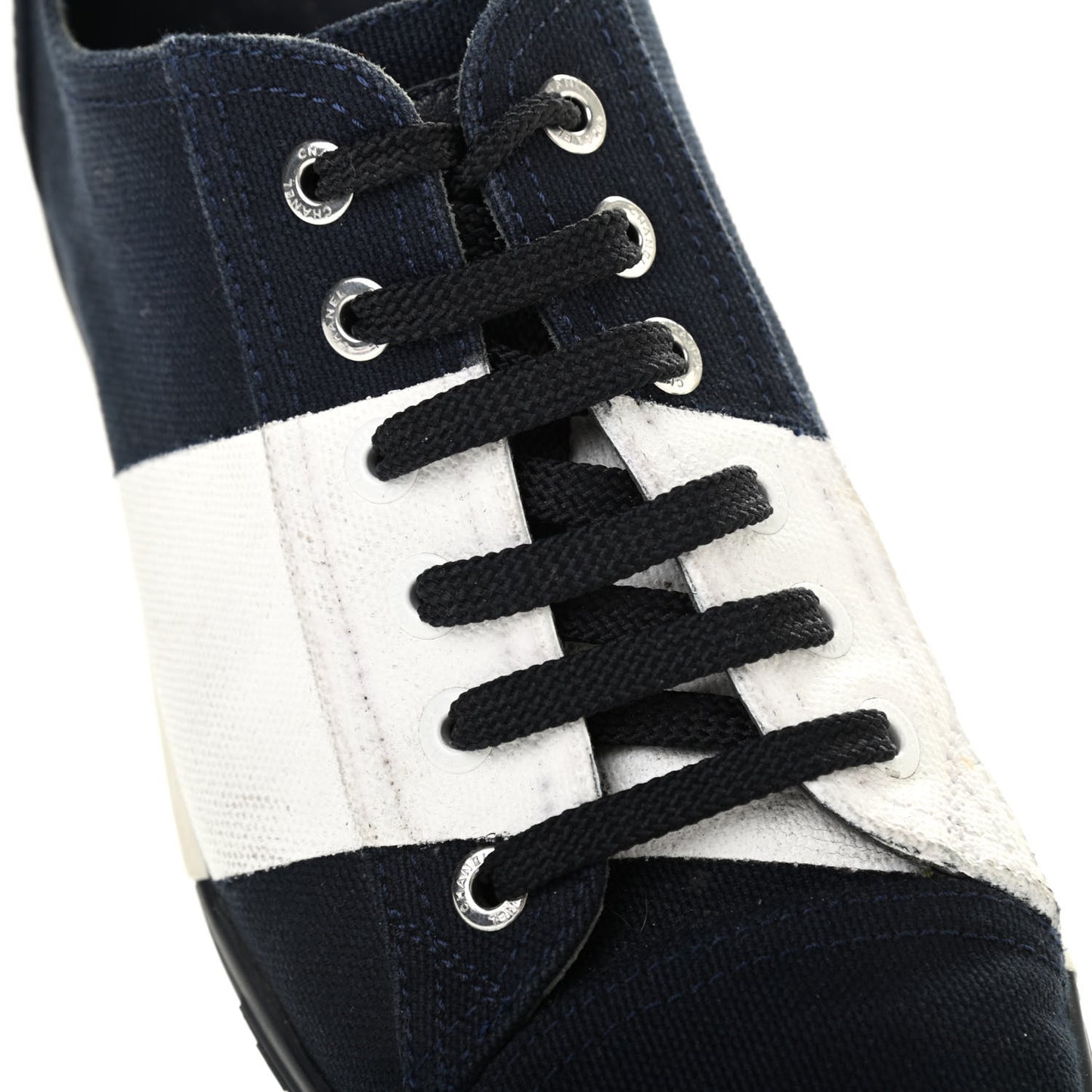 Canvas Tennis 37.5 Blue Marine White