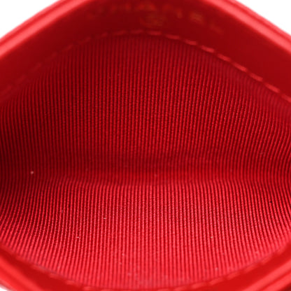 Chanel Caviar Quilted Card Holder Red 5 of 9