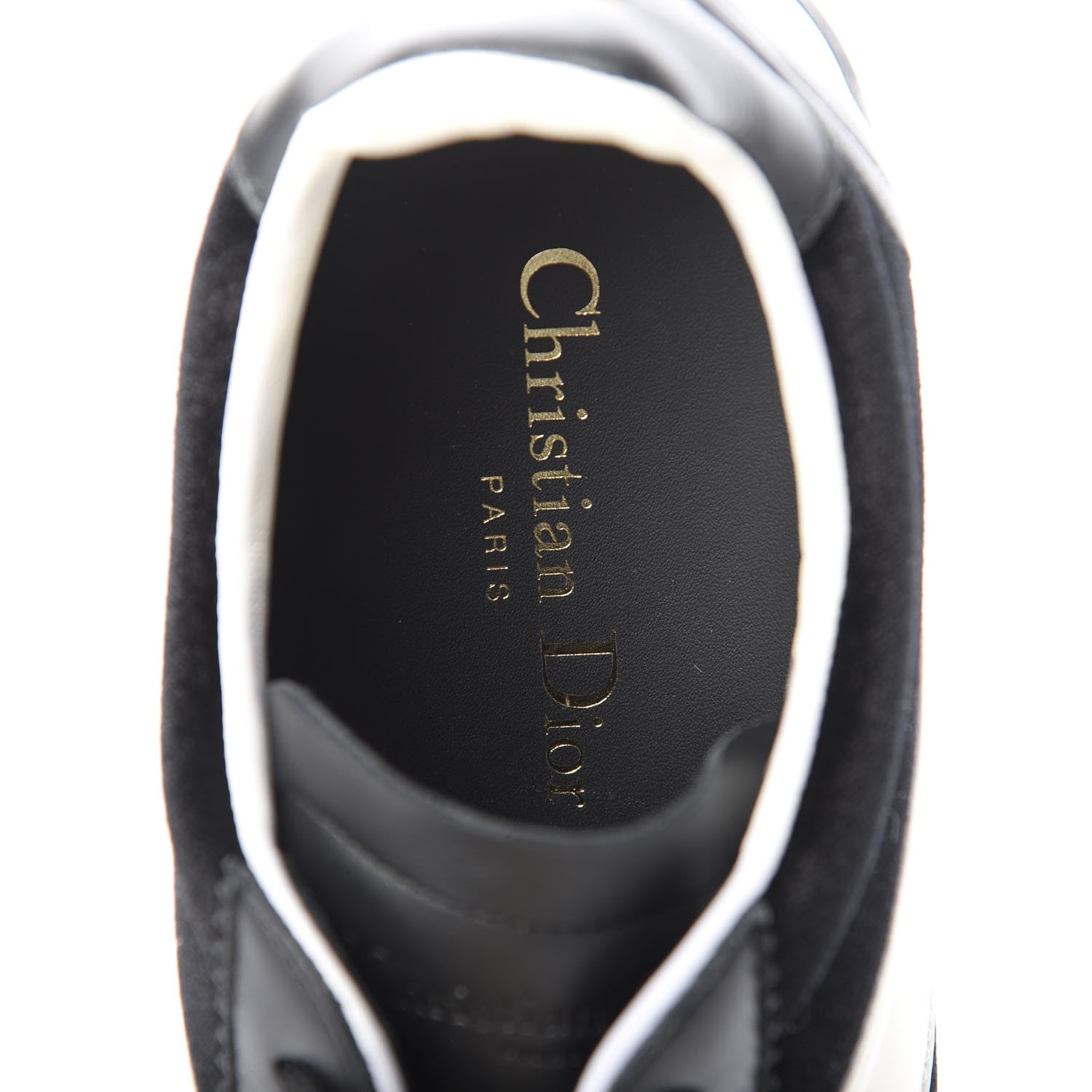 Christian Dior Velvet Mix Diorun Sneakers 36 Black Off White 8 of 11