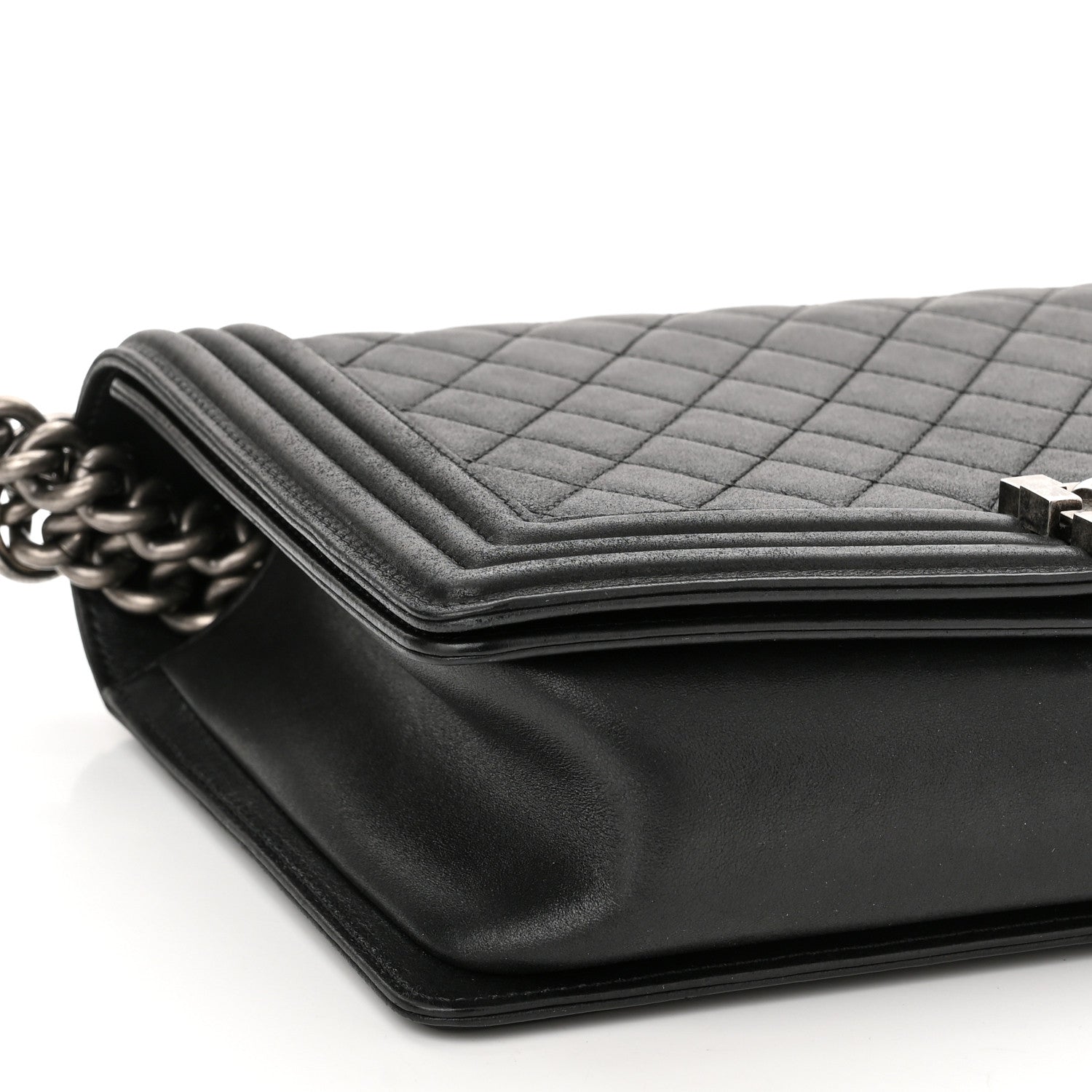 Chanel Lambskin Quilted New Medium Boy Flap Black 9 of 10