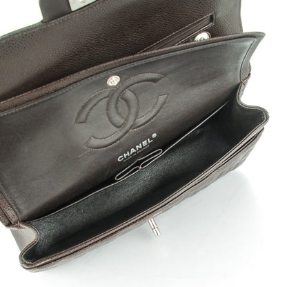Chanel Caviar Quilted Medium Double Flap Brown 5 of 8