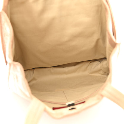 Valentino Garavani Craquele Nappa Rockstud Tote Bag Camel Rose 5 of 9