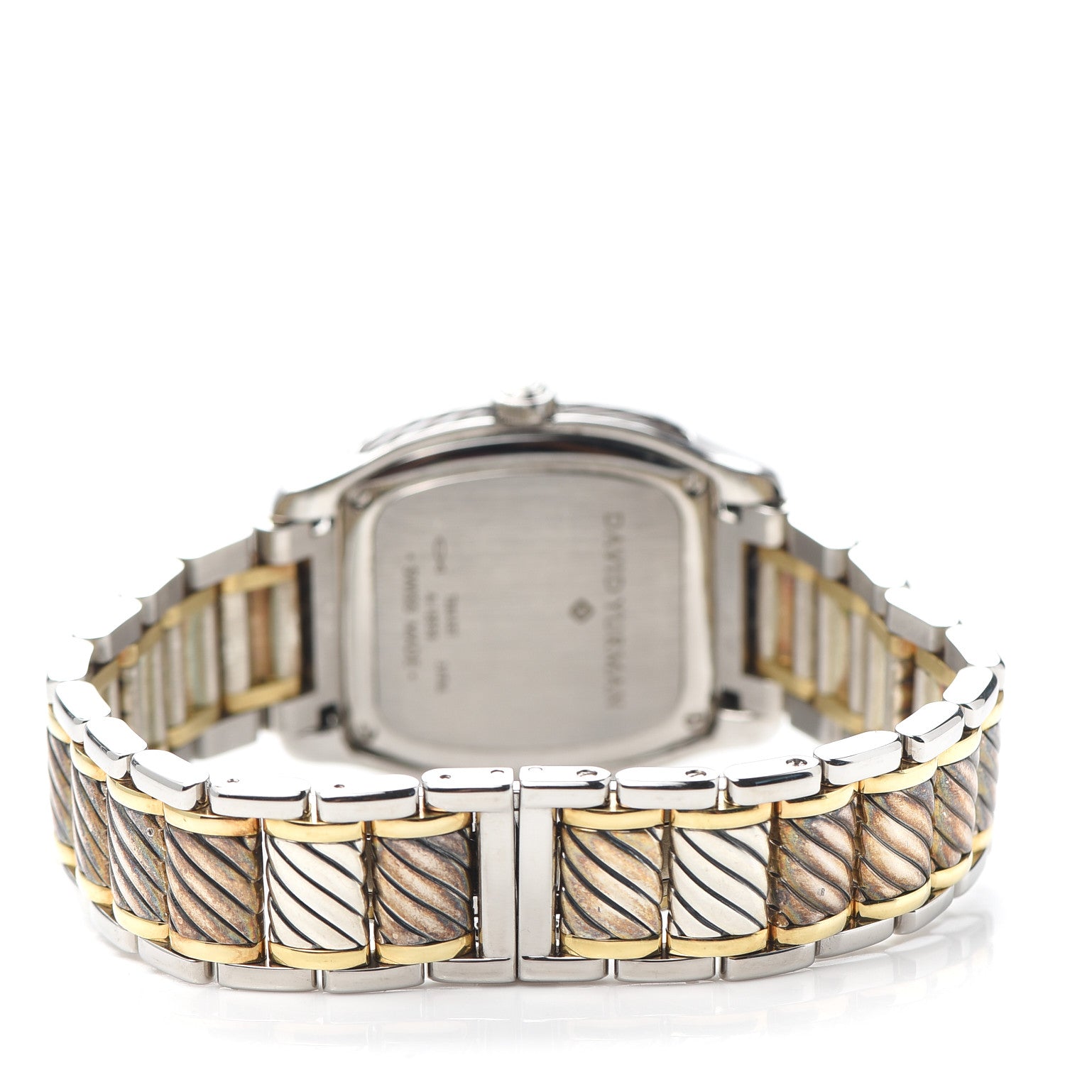 David Yurman Stainless Steel 18K Yellow Gold 32mm Thoroughbred Quartz Watch 3 of 6