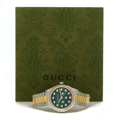 Gucci Stainless Steel Malachite 32mm G-Timeless Bee Quartz Watch 5 of 5