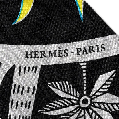 Hermes Silk Mythiques Phoenix Coloriages Twilly Blanc Noir Multicolor 4 of 5