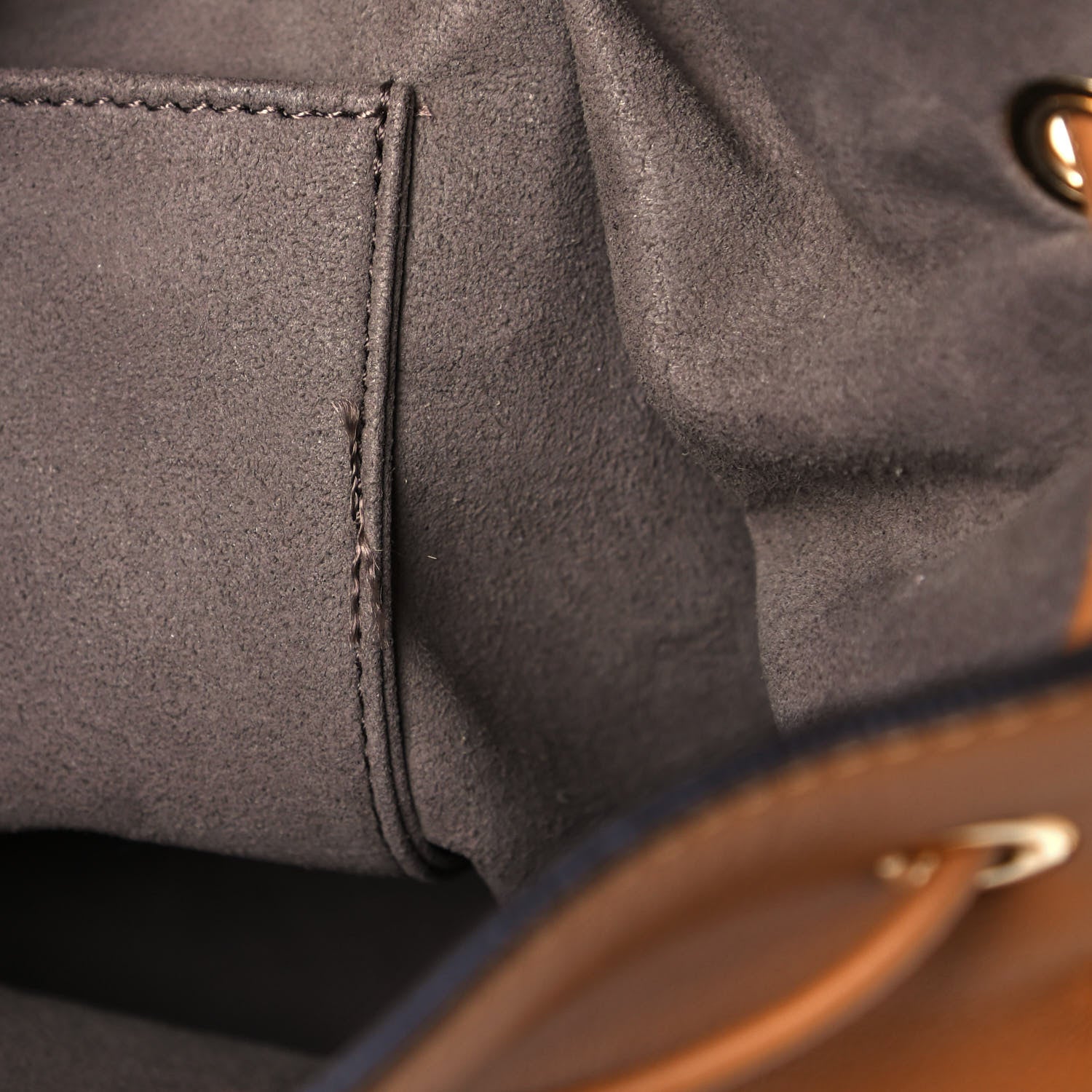 Fendi Vitello Grace Matte F is Fendi Grande Mon Tresor Bucket Bag Nocciola 13 of 13