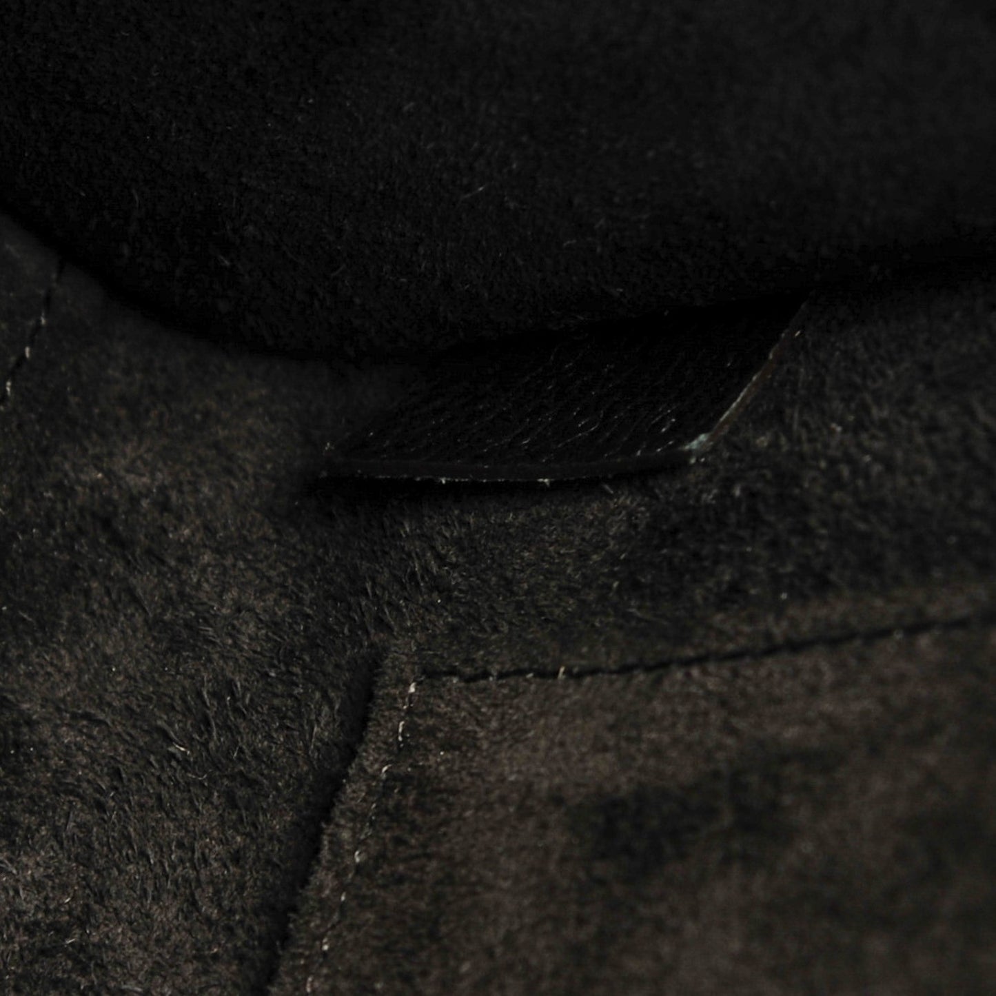 Drummed Calfskin Nano Luggage Black