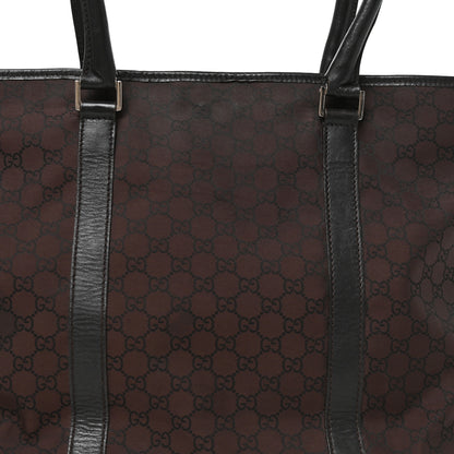 Gucci Nylon Monogram Large Tote Dark Brown 8 of 10