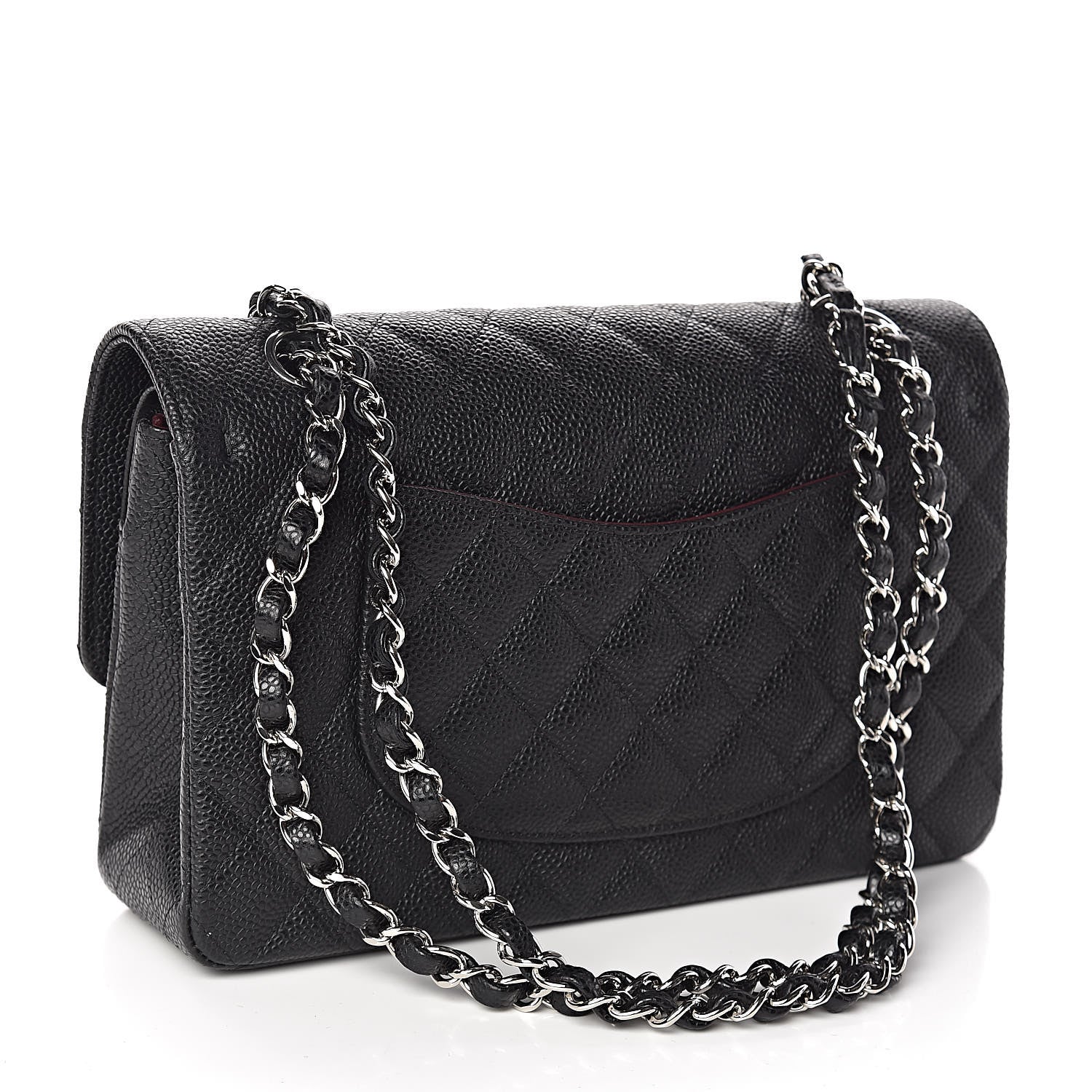 Chanel Caviar Quilted Medium Double Flap Black 3 of 11
