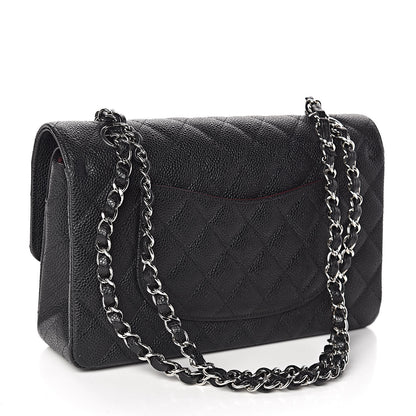 Chanel Caviar Quilted Medium Double Flap Black 3 of 11