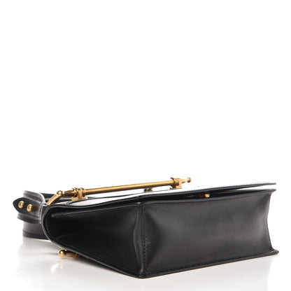 Prada Vitello Antic Soft Pattina Shoulder Bag Black 4 of 6