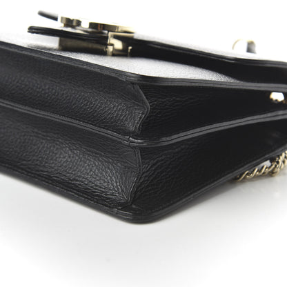Gucci Dollar Calfskin Small Interlocking G Shoulder Bag Black 7 of 10