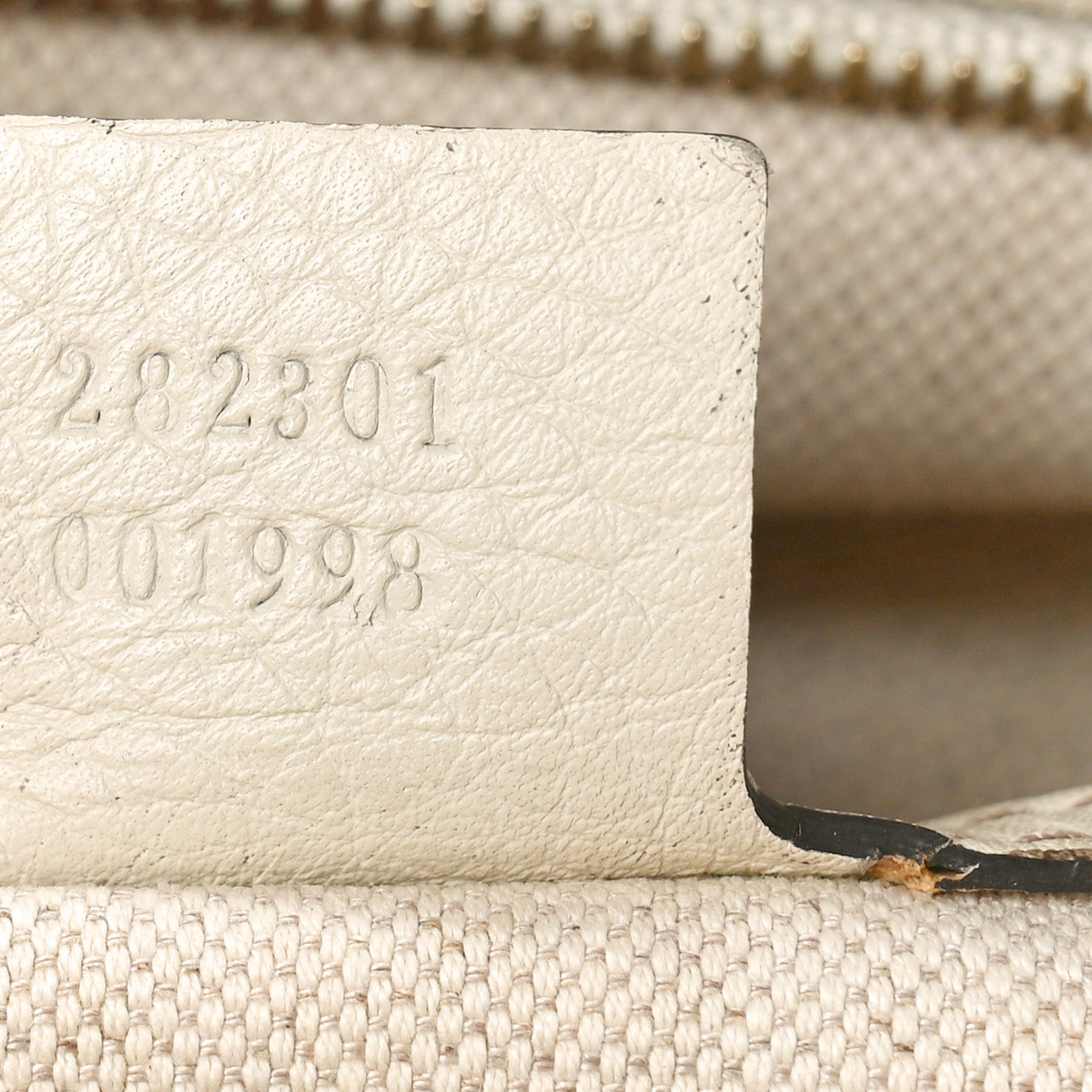 Gucci Monogram Calfskin Medium Bella Flap Bag Off White 8 of 18