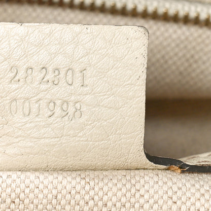 Gucci Monogram Calfskin Medium Bella Flap Bag Off White 8 of 18