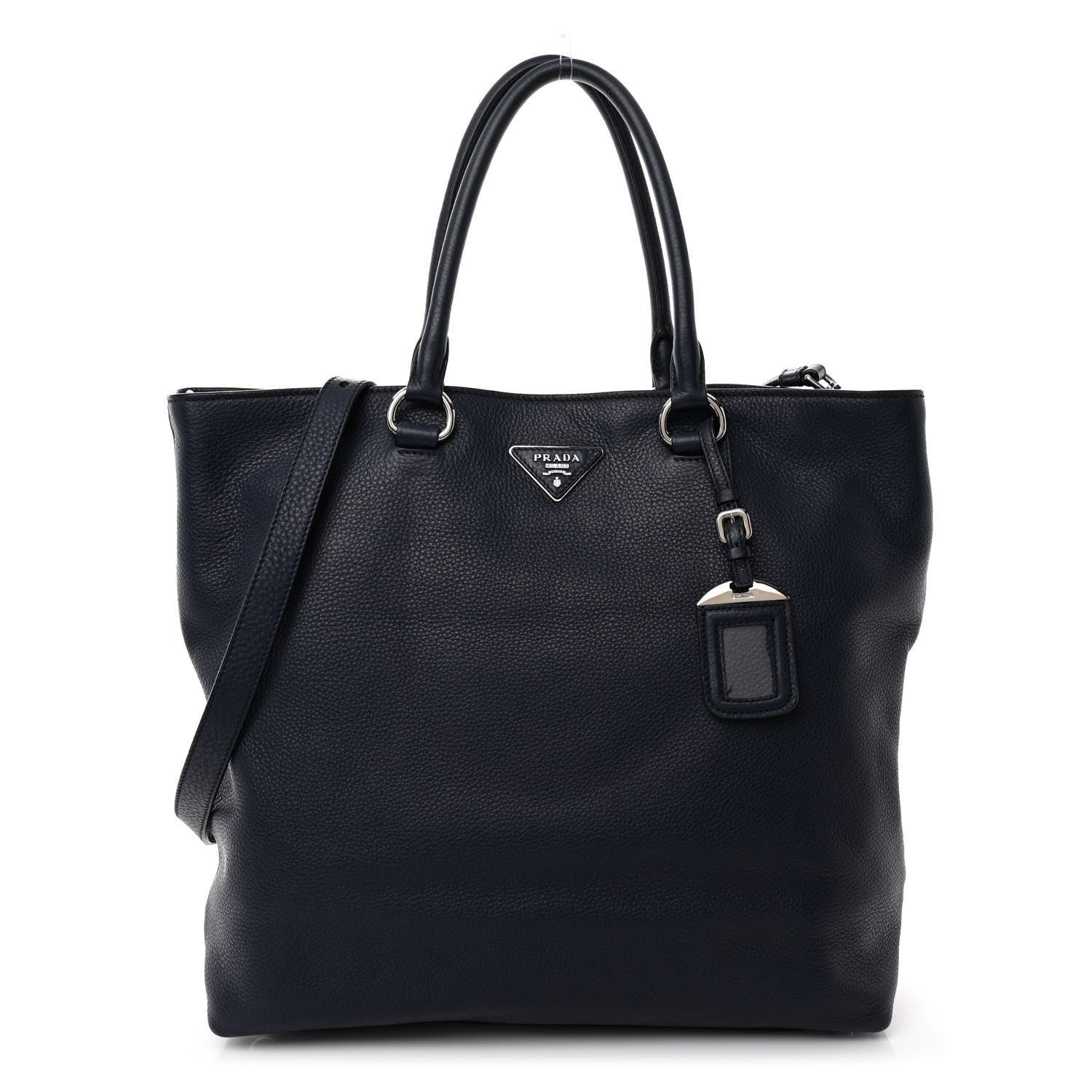 Prada Vitello Daino Shopping Tote Baltico 1 of 10