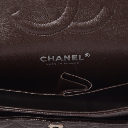 Chanel Caviar Quilted Medium Double Flap Brown 6 of 10