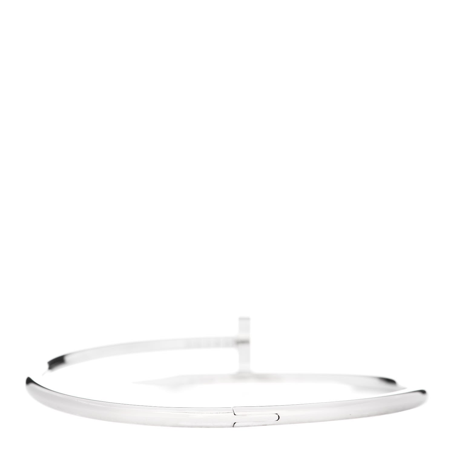 Cartier 18K White Gold Juste Un Clou Bracelet 19 2 of 4