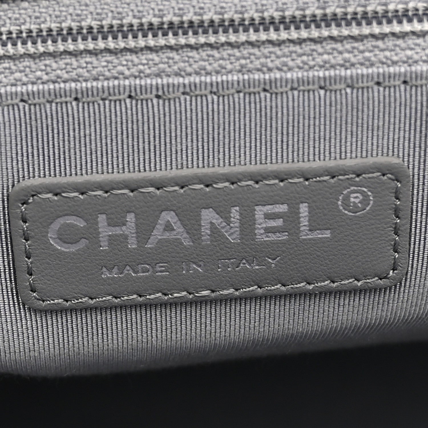 Chanel Deerskin Cerf Executive Shopper Tote Dark Blue 7 of 13