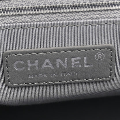 Chanel Deerskin Cerf Executive Shopper Tote Dark Blue 7 of 13