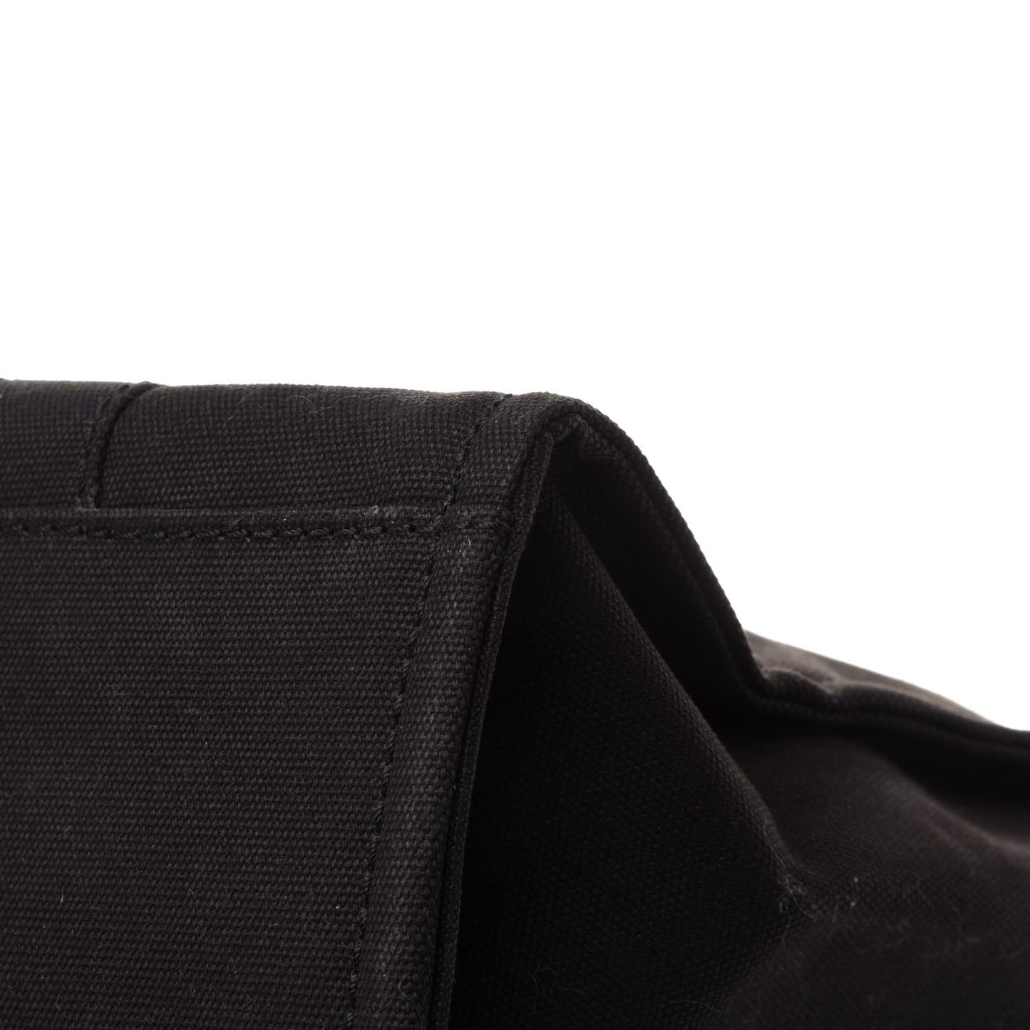 Cotton Canvas Small The Traveler Tote Bag Black
