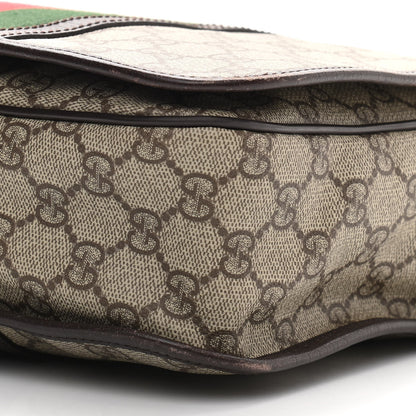 Gucci GG Plus Monogram Web Medium Flap Messenger Beige Dark Brown 10 of 11