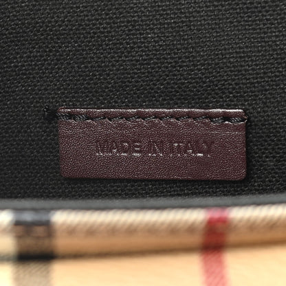 Burberry Haymarket Check Crossbody Messenger Bag Brown 9 of 16
