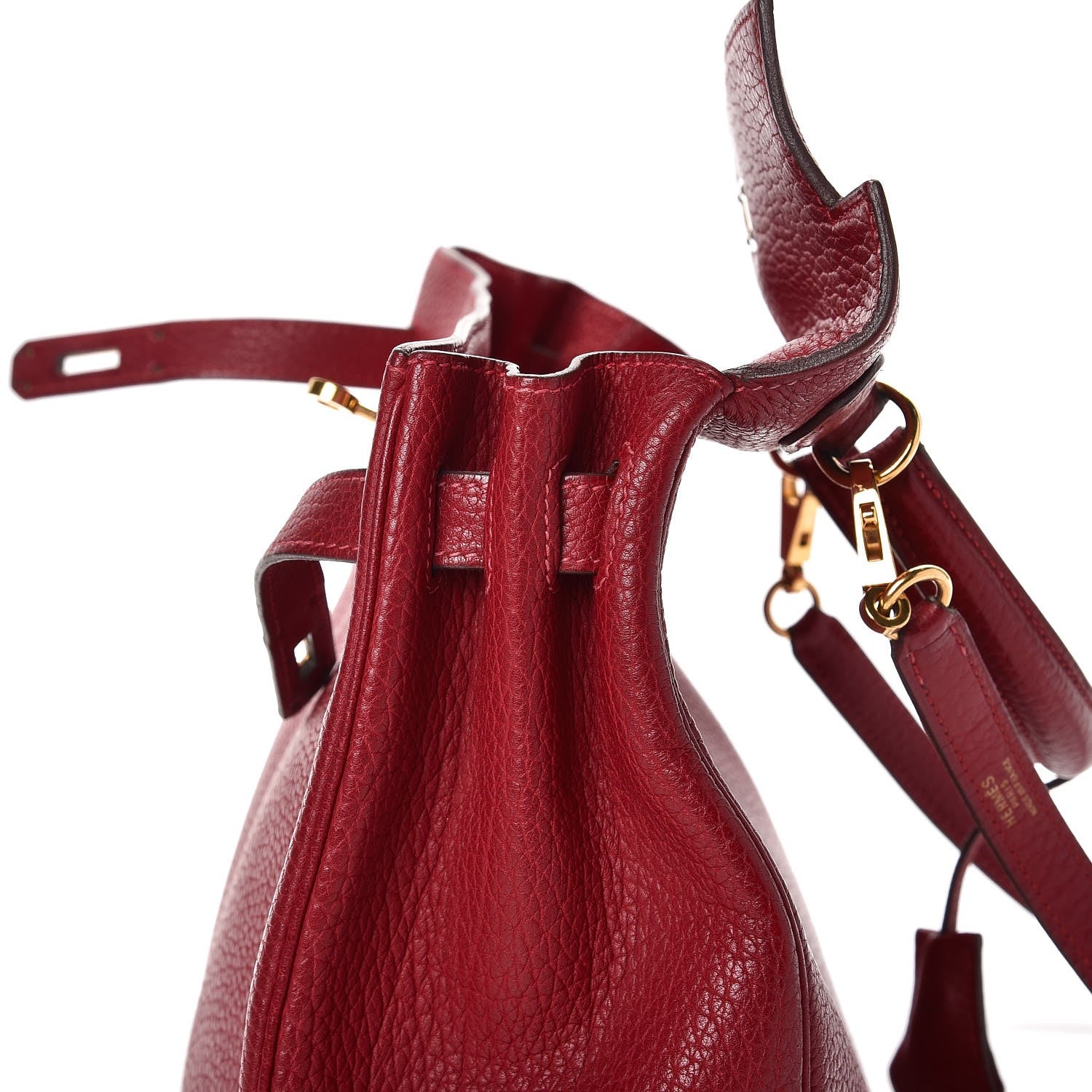 Hermes Taurillon Clemence Retourne Kelly 32 Rouge Garance 16 of 41