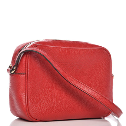 Gucci Pebbled Calfskin Small Soho Disco Bag Tabasco Red 3 of 8