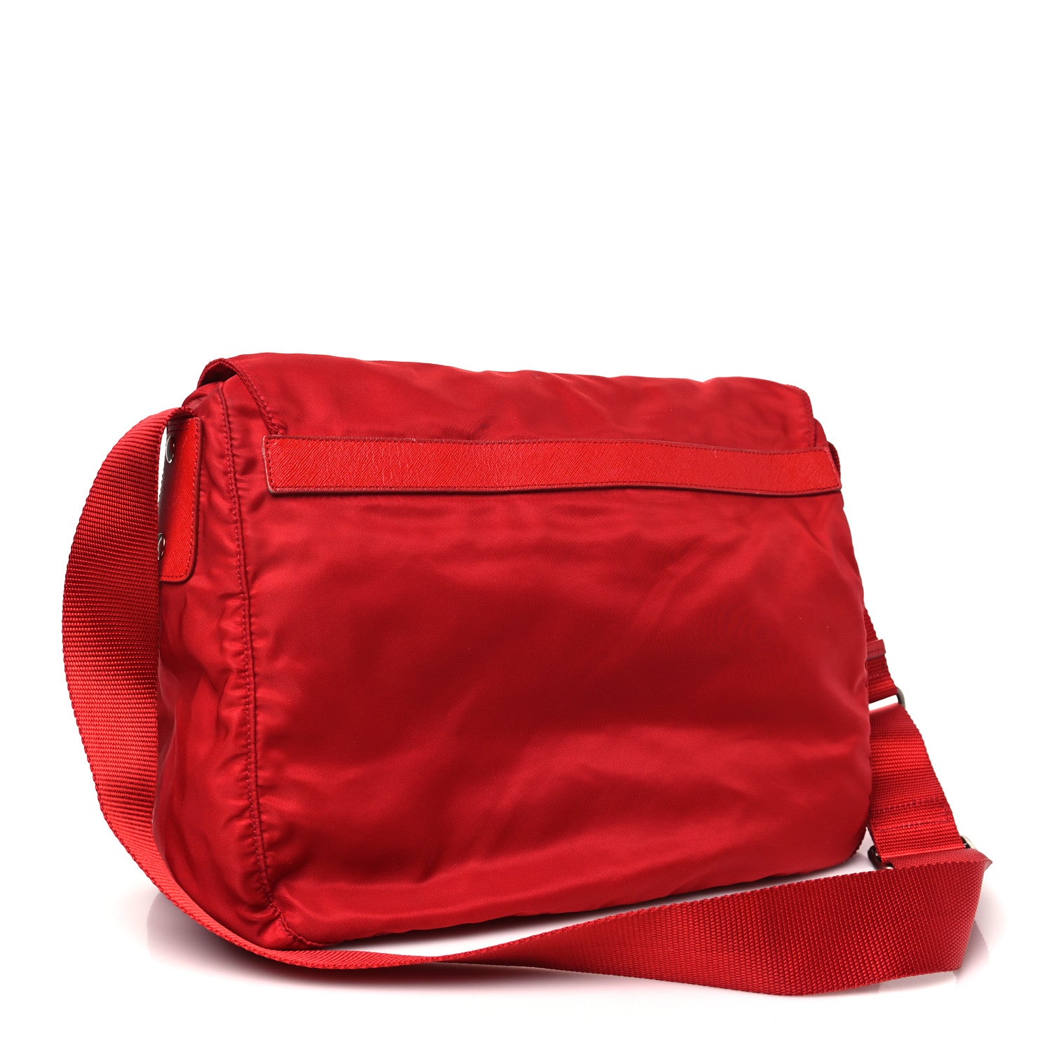 Prada Nylon Vela Sport Messenger Bag Rosso 3 of 12