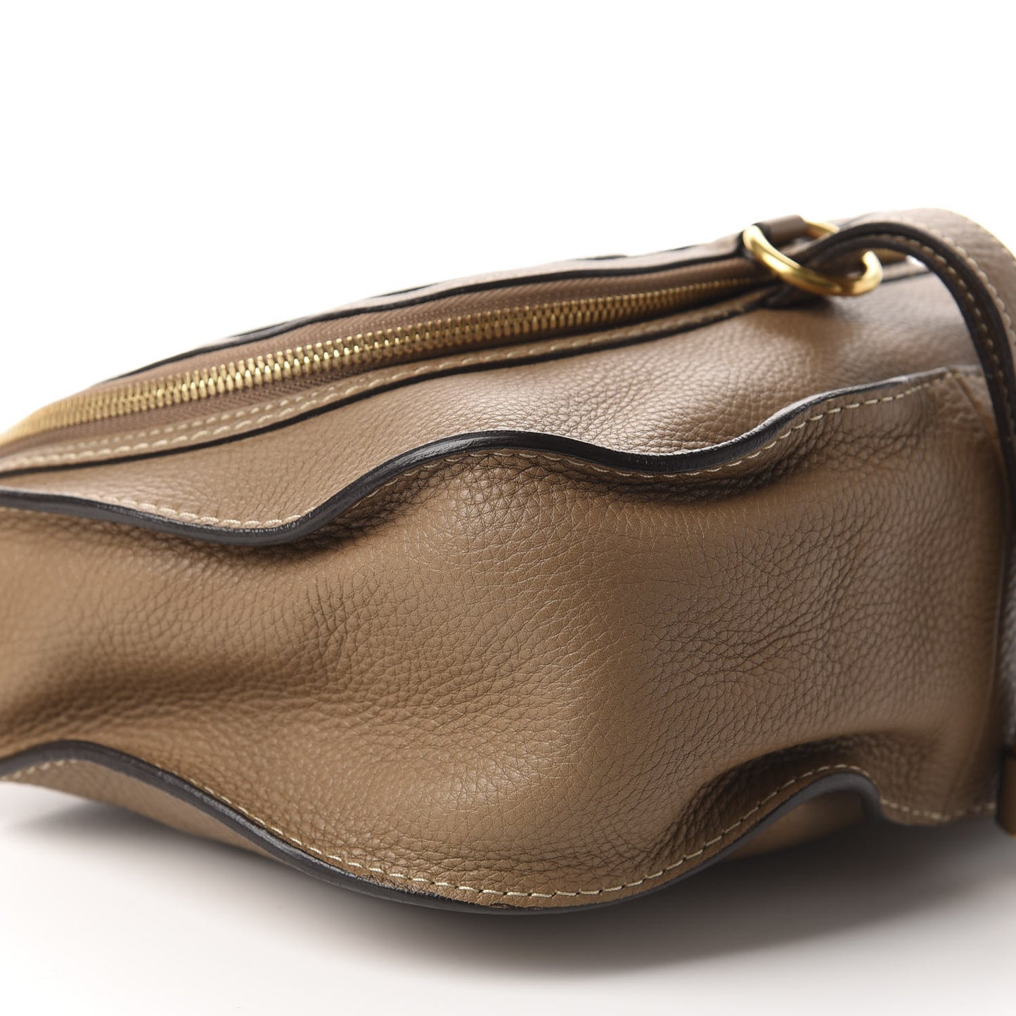 Calfskin Medium Marcie Round Zip Crossbody Nut