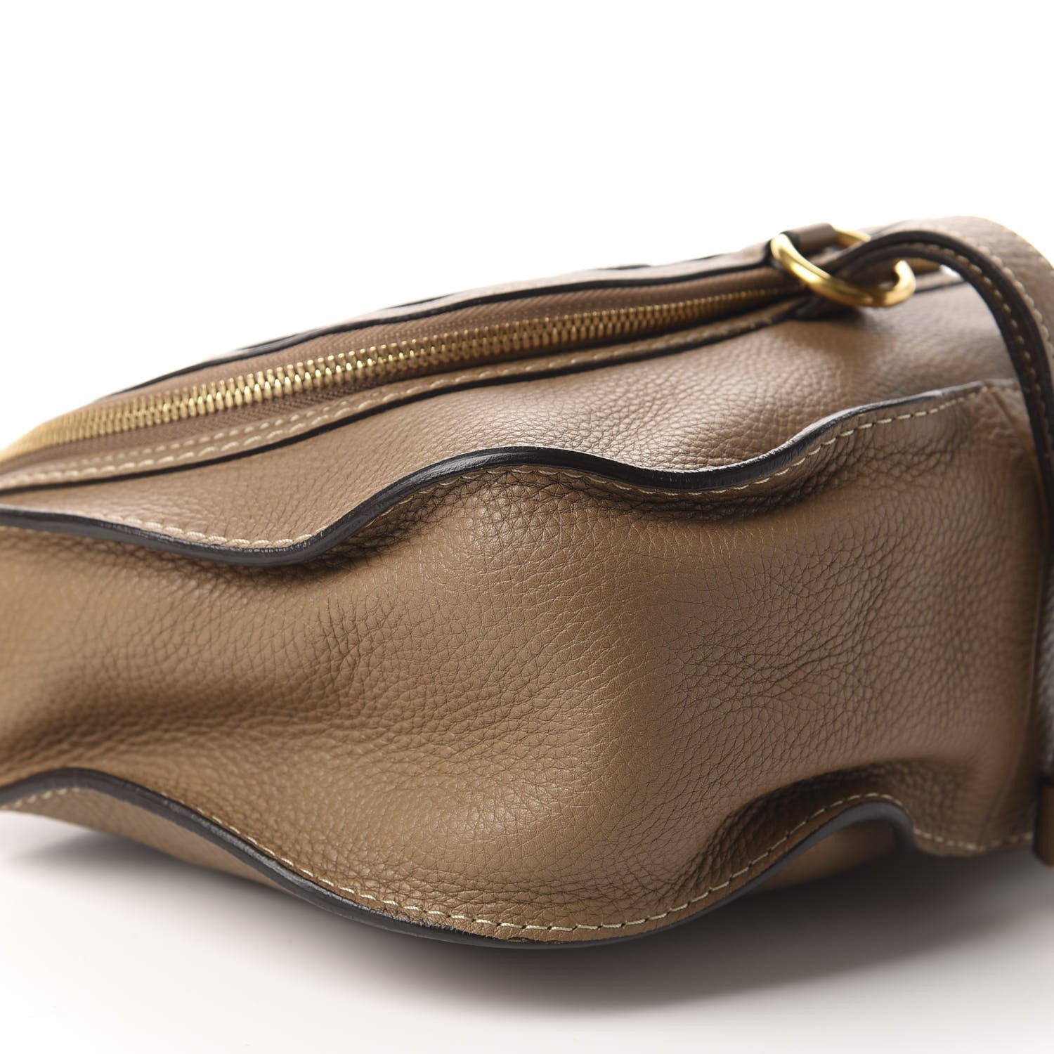 Chloe Calfskin Medium Marcie Round Zip Crossbody Nut 6 of 12