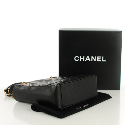 Chanel Caviar Quilted Petit Shopping Tote PST Black 3 of 7