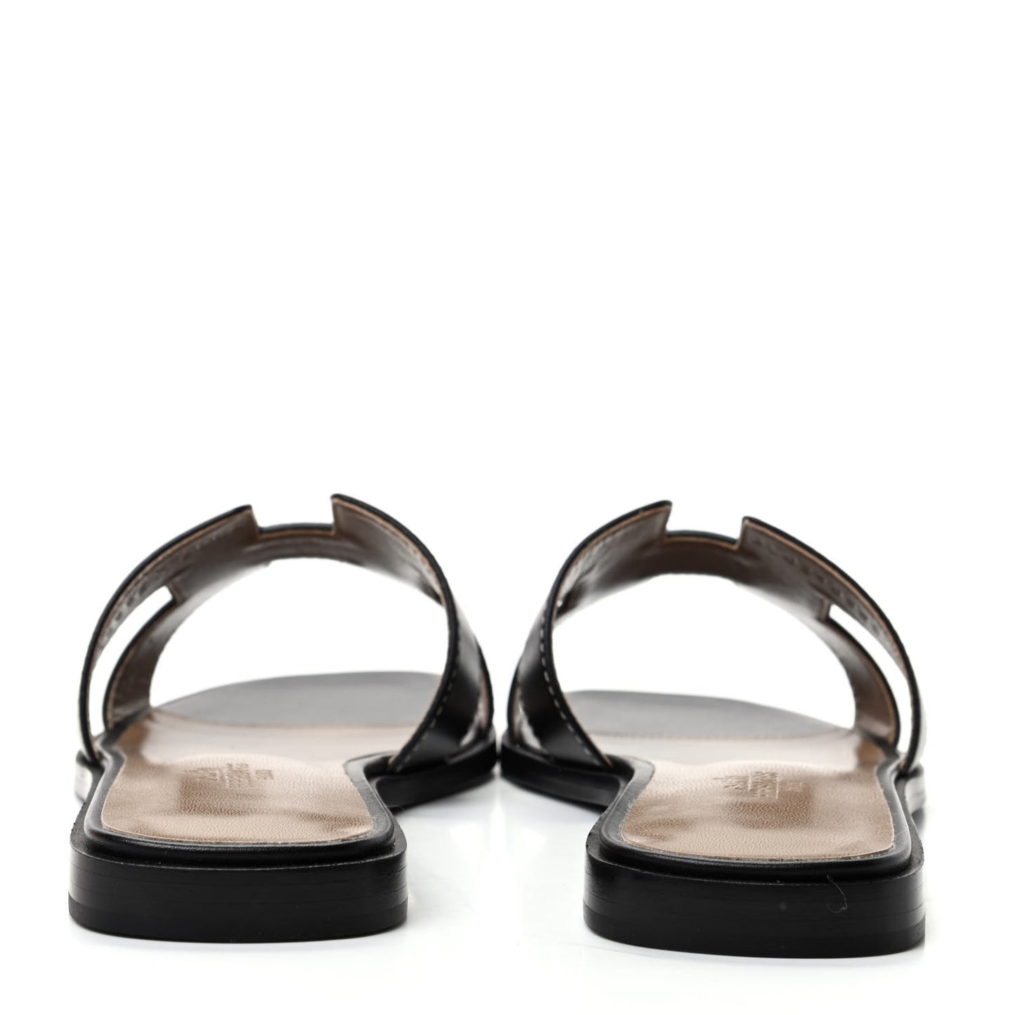 Box Calfskin Oran Sandals 37 Black