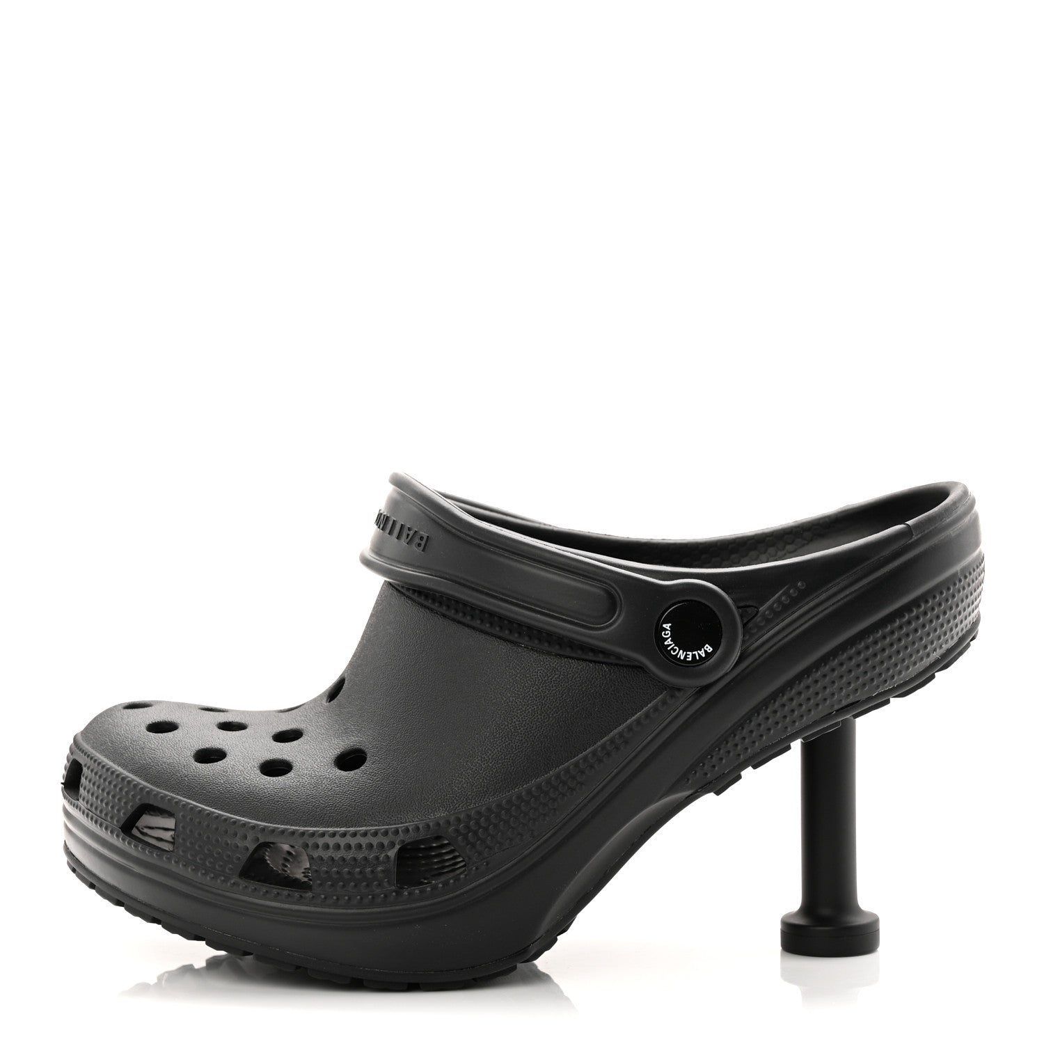 Balenciaga X CROCS Rubber Womens Madame 80 Sandals 37 Black 1 of 10
