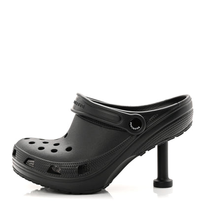 Balenciaga X CROCS Rubber Womens Madame 80 Sandals 37 Black 1 of 10