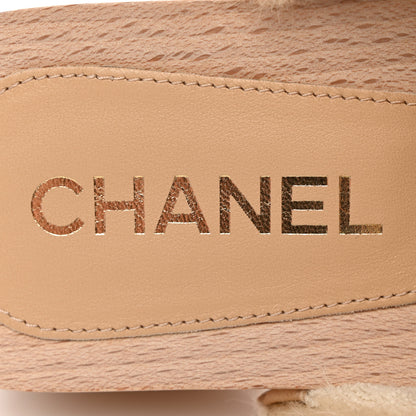 Chanel Shearling Lambskin Clogs 38 Beige 8 of 10