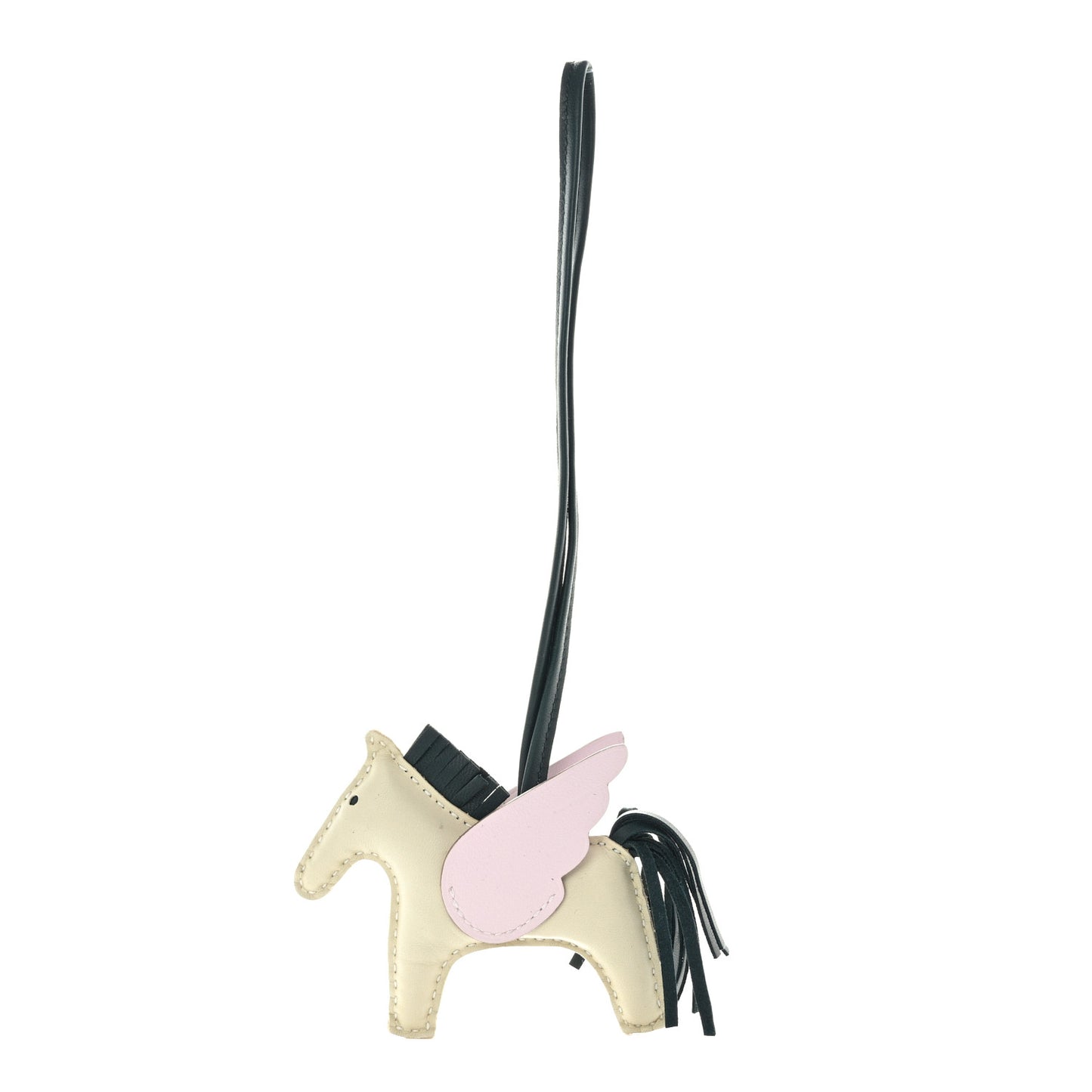 Milo Lambskin Grigri Rodeo Pegase Horse Bag Charm PM Nata Mauve Sylvestre Vert Cypress