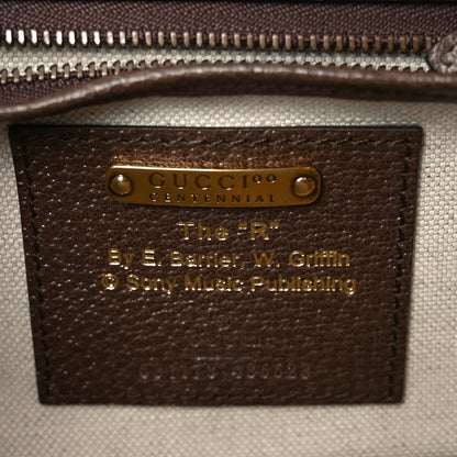 Gucci Canvas Calfskin 100 Centennial Music Medium Bamboo 1947 Top Handle Bag Multicolor 6 of 9