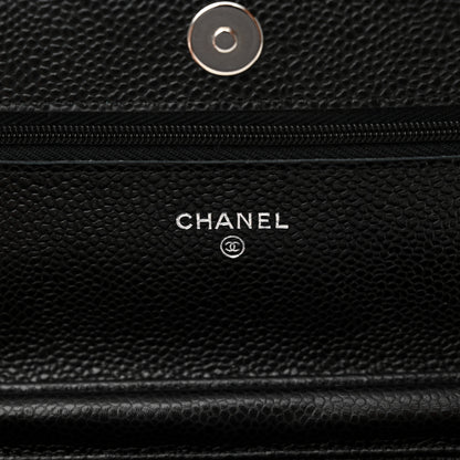 Chanel Caviar Quilted Wallet on Chain WOC Black 6 of 12