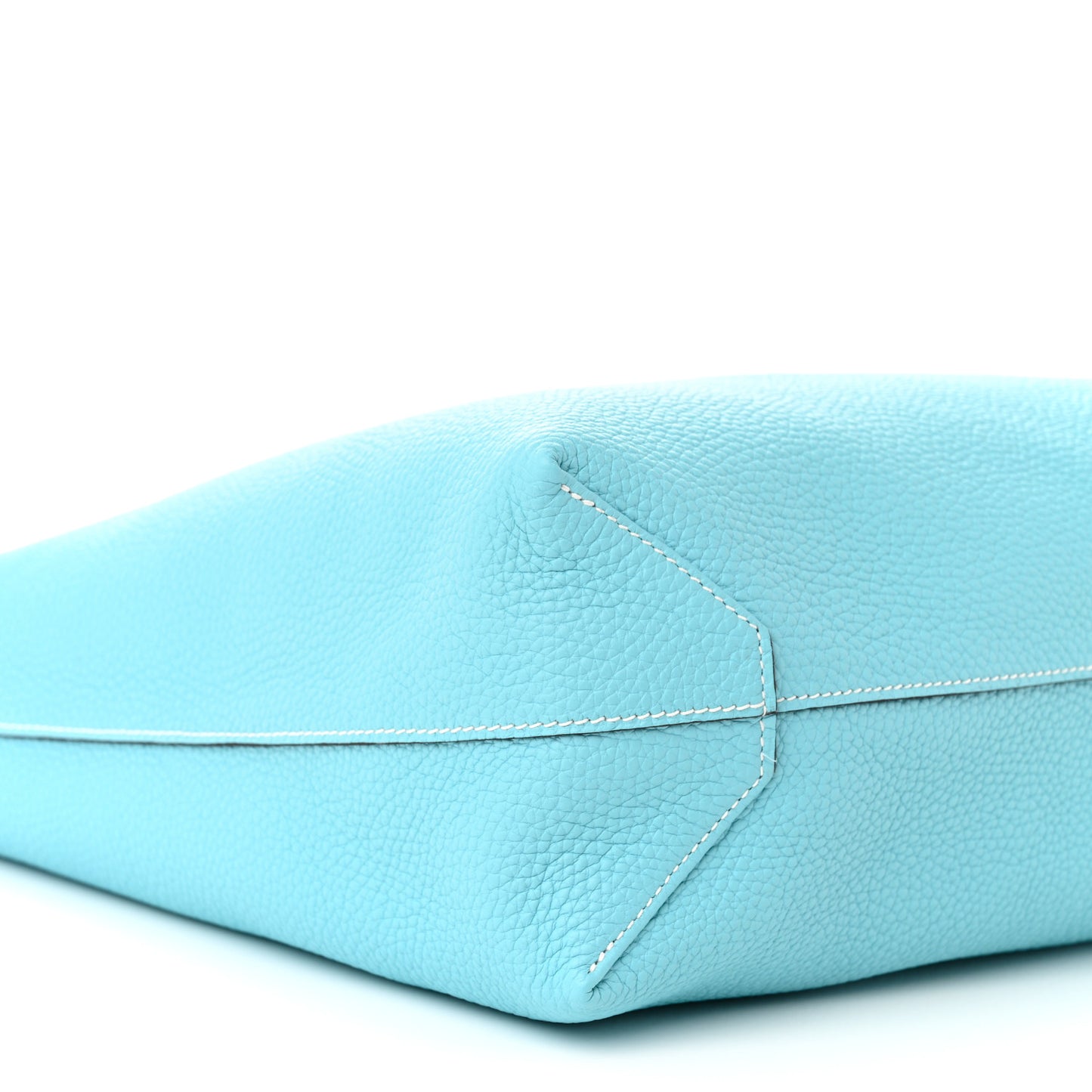 Veau Sikkim Taurillon Clemence Double Sens 36 Reversible Tote Colvert Bleu Atoll