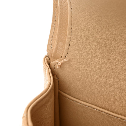 Chanel Caviar Quilted Medium Double Flap Beige 11 of 12