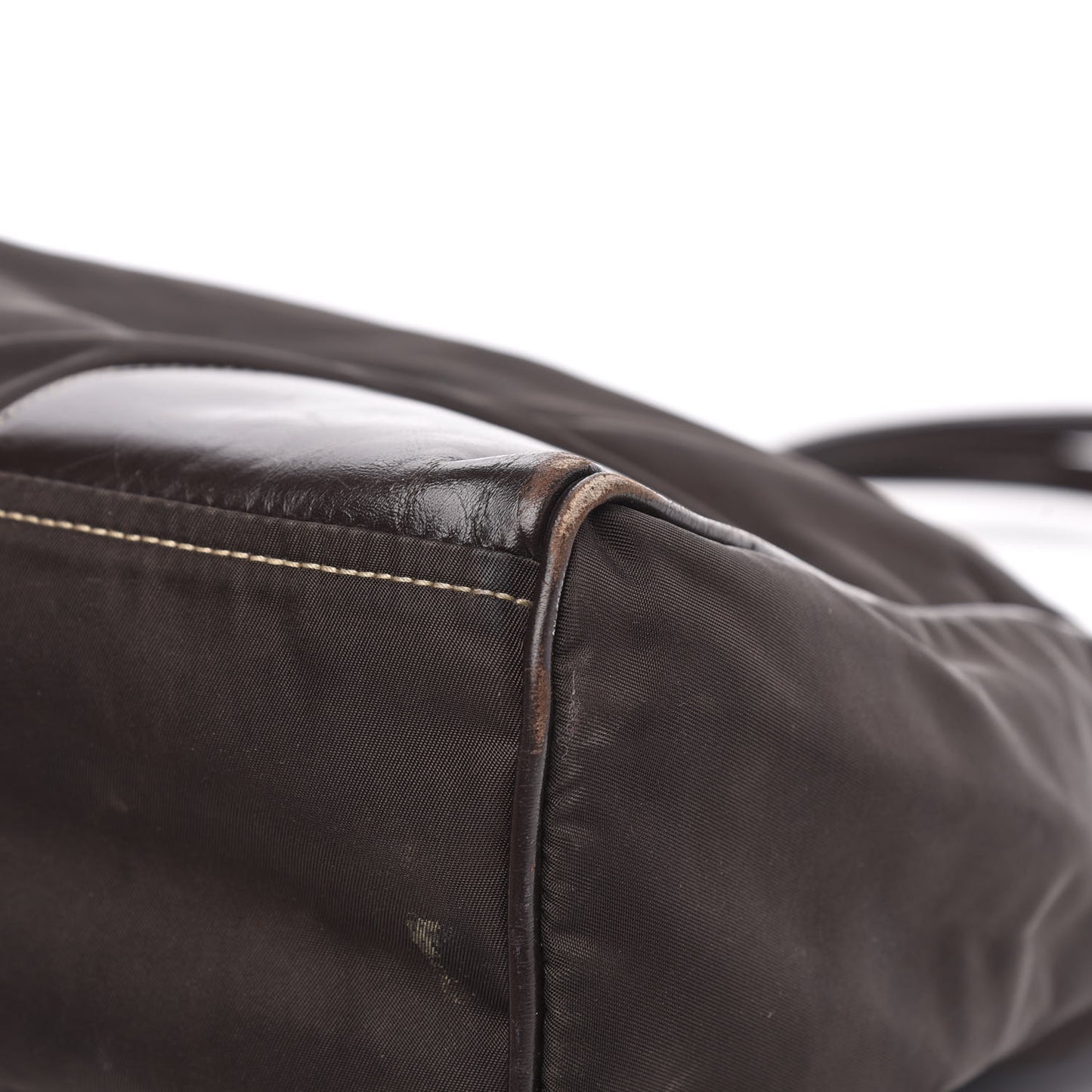 Tessuto Nylon Calfskin Hobo Moro