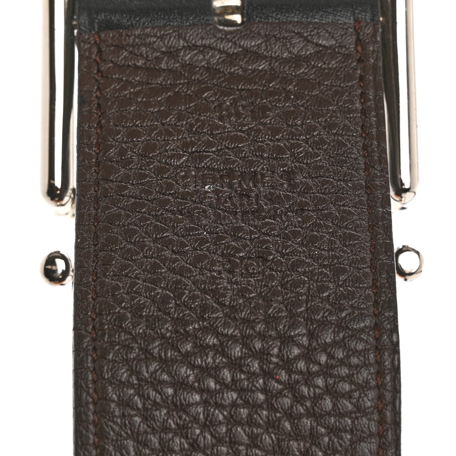 Hermes Box Togo Nathan 40 Belt 105 42 Brown 5 of 9