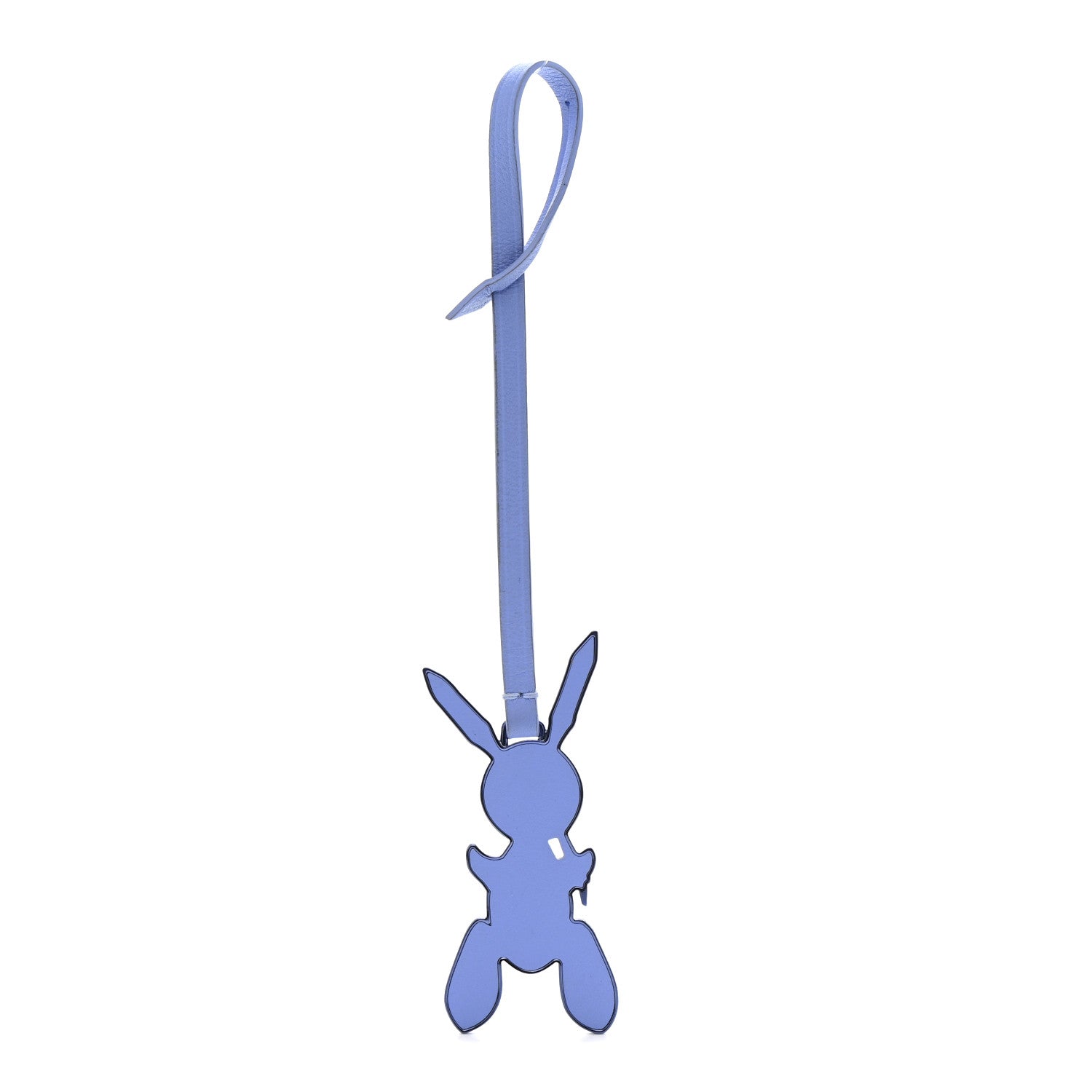 Louis Vuitton Calfskin Jeff Koons Masters LV Rabbit Bag Charm Blue 1 of 3